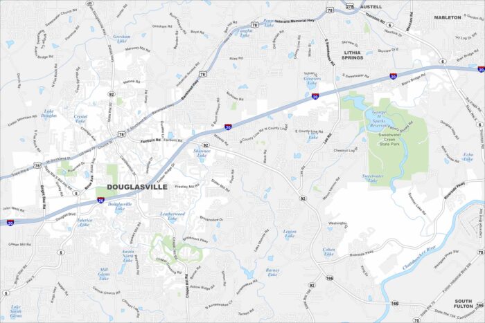 Douglasville Map Georgia