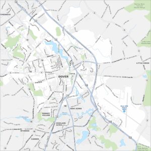 Dover Map Delaware