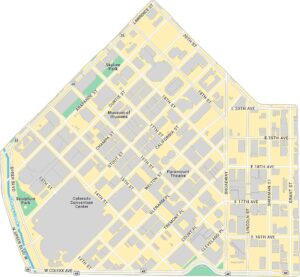 Downtown Denver Map