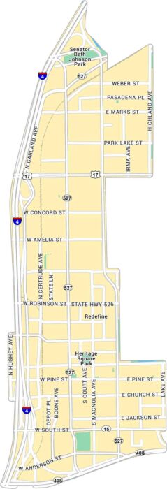 Downtown Orlando Map