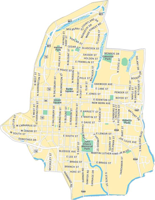 Downtown Raleigh Map