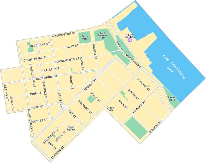 Downtown San Francisco Map