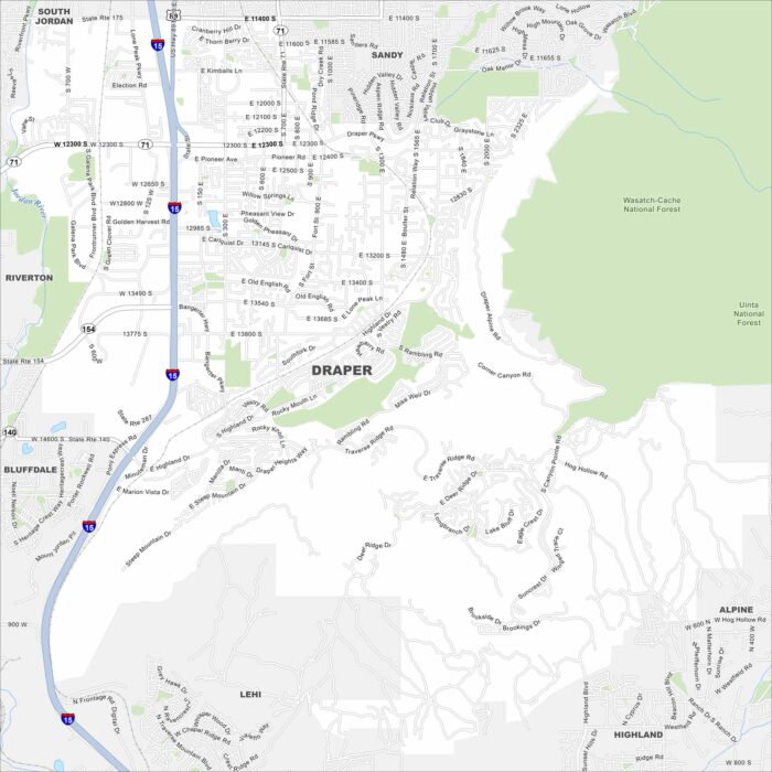 Draper Map Utah