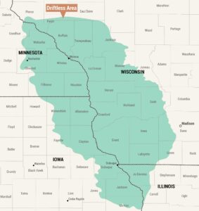 Driftless Area Map