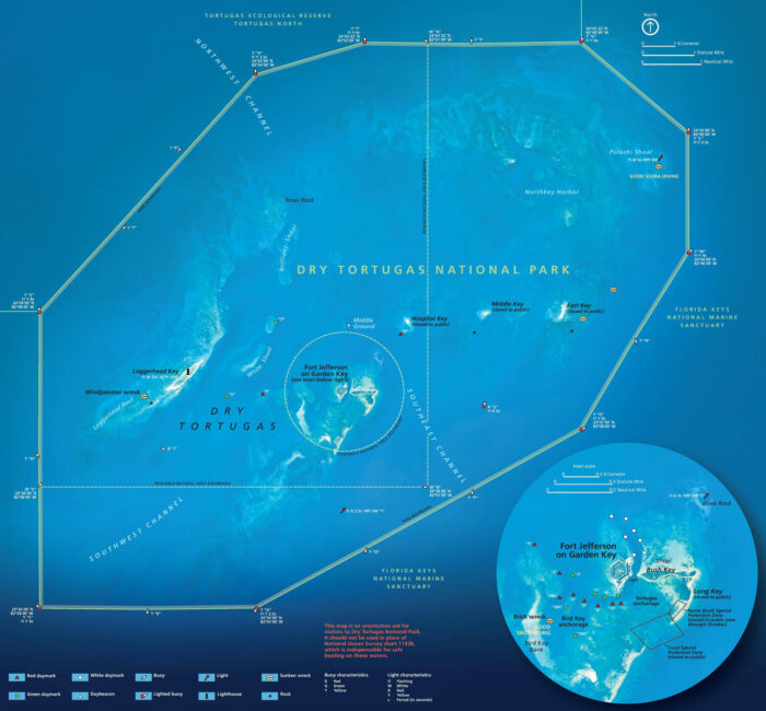 Dry Tortugas National Park Map