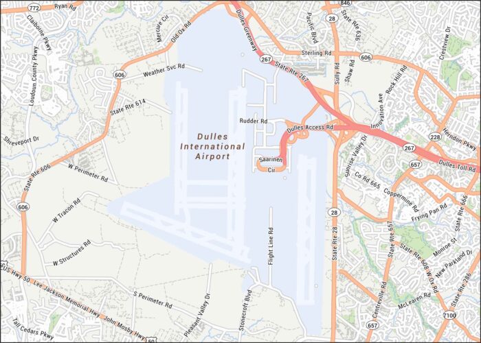 Dulles International Airport Map