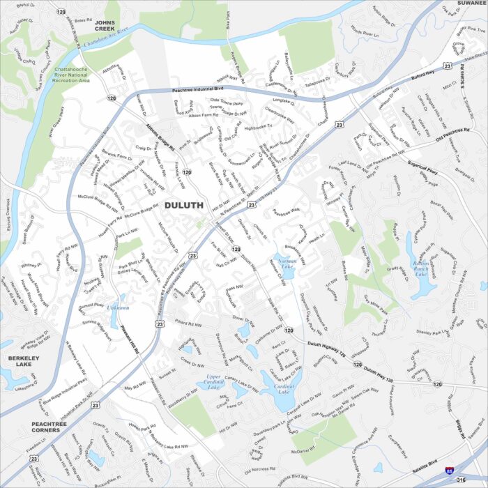Duluth Map Georgia