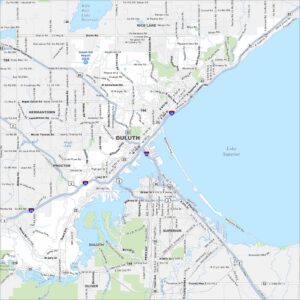 Duluth Map Minnesota