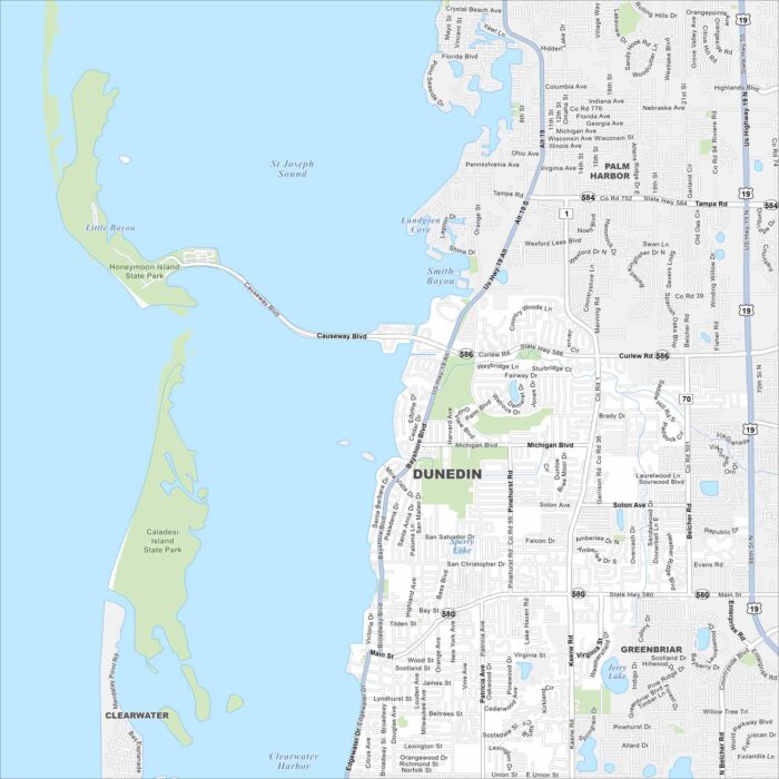 Dunedin Map Florida