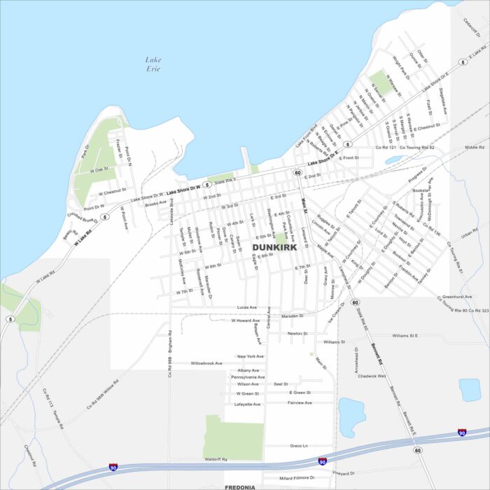 Dunkirk Map New York