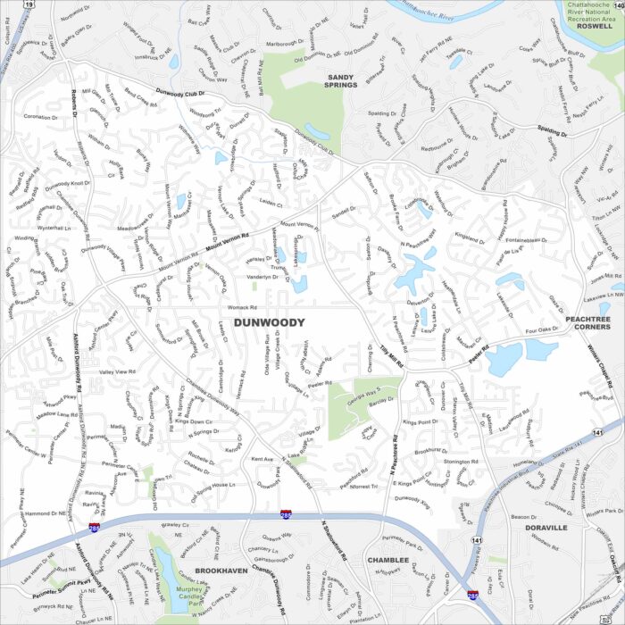 Dunwoody Map Georgia