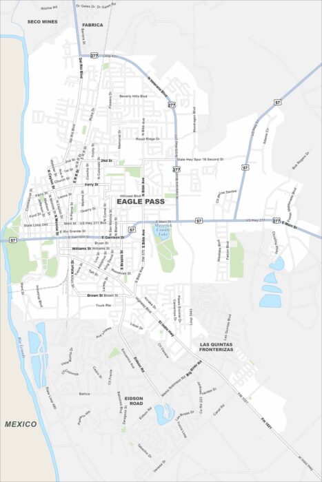 Eagle Pass Map Texas