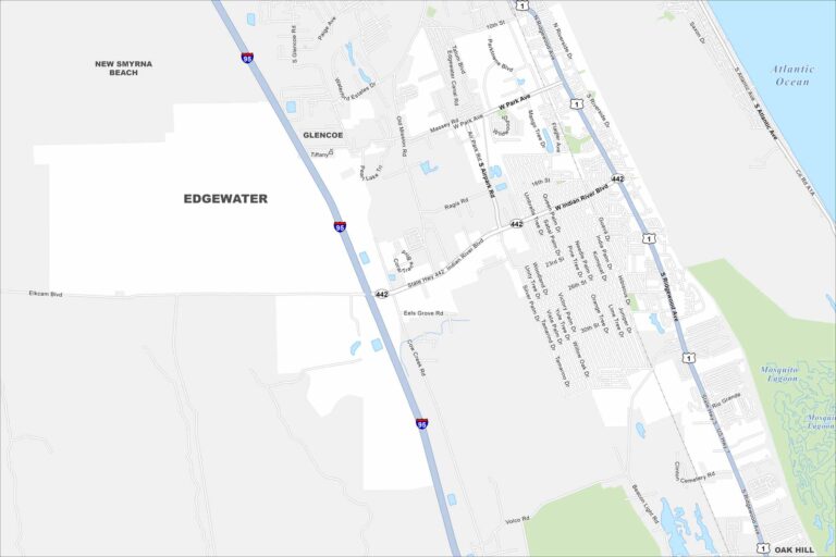 Map of Edgewater, Florida - US Maps