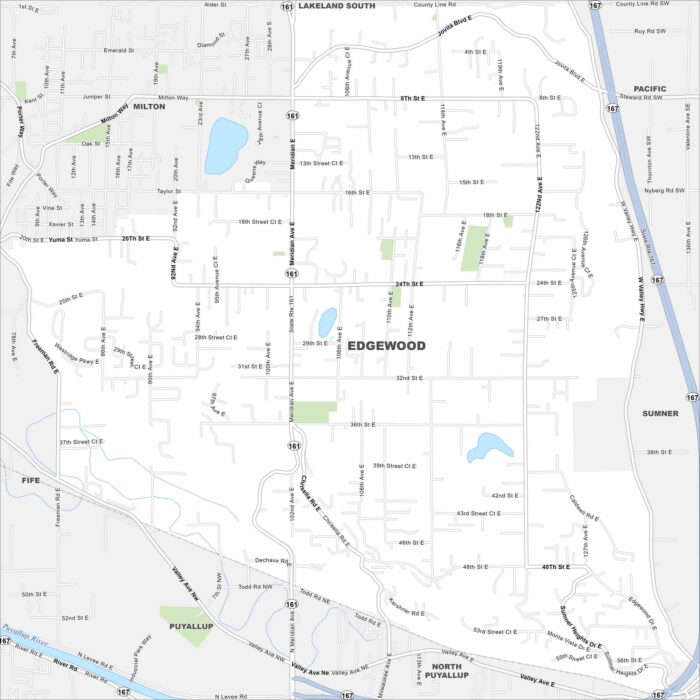 Edgewood Map Washington