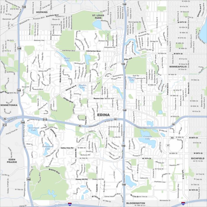 Edina Map Minnesota