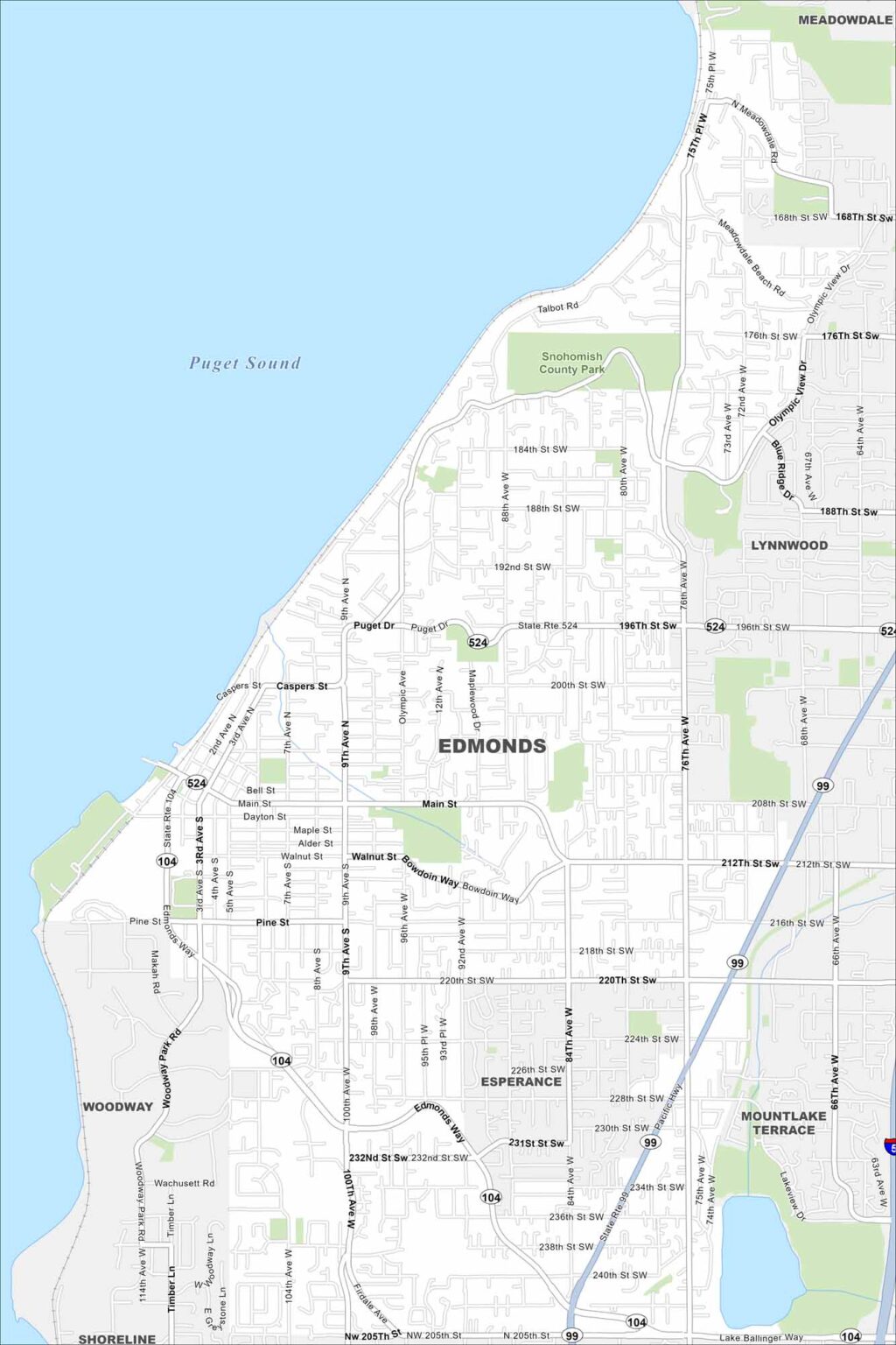Map of Edmonds, Washington - US Maps