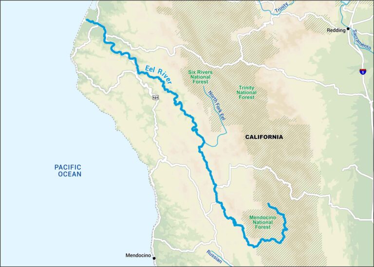 Ulua River Map Eel River Map - US Maps