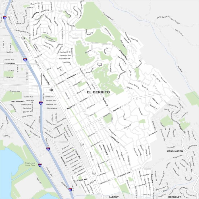 El Cerrito Map California