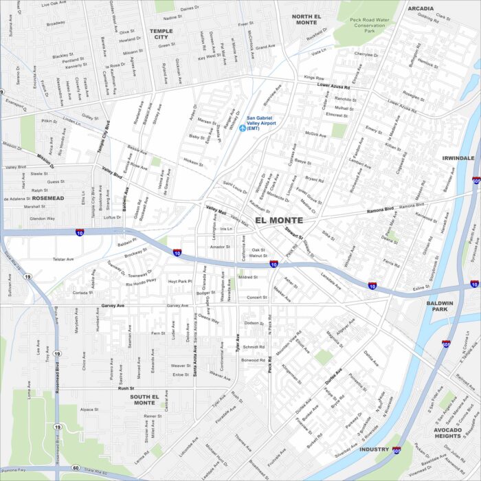 El Monte Map California