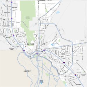 El Paso Map Texas