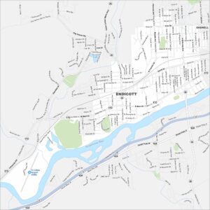 Map of Endicott, New York - US Maps