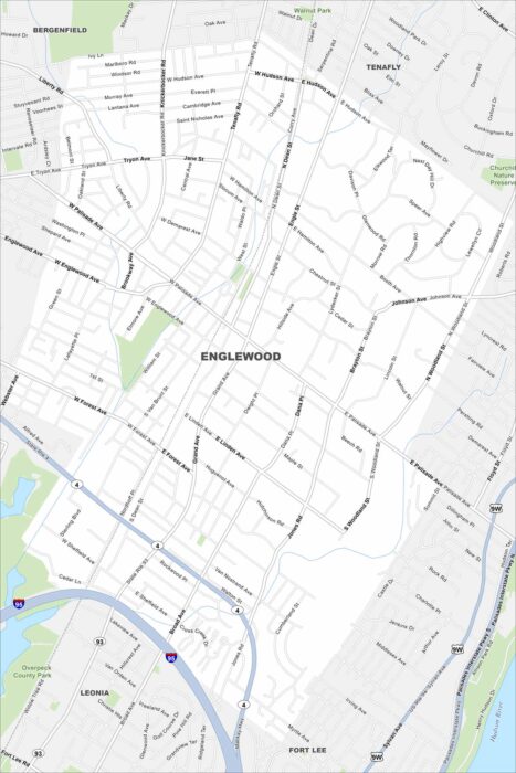 Englewood Map New Jersey