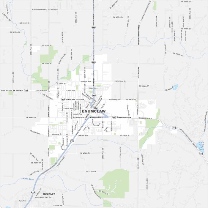 Enumclaw Map Washington
