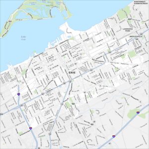 Erie Map Pennsylvania