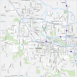 Eugene Map Oregon