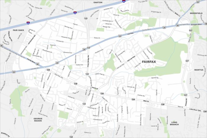 Fairfax Map Virginia