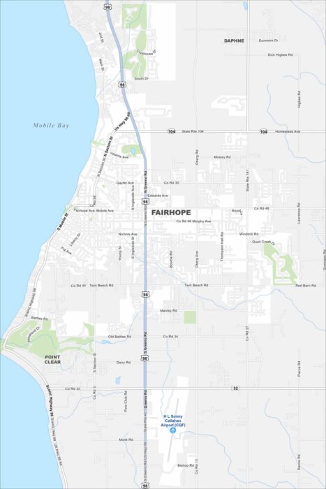 Fairhope Map Alabama