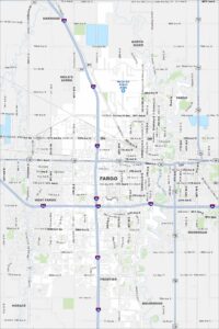 Fargo Map North Dakota