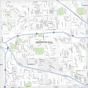 Farmington Hills Map Michigan