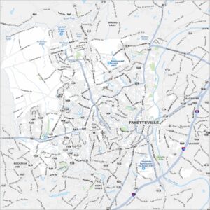 Fayetteville Map North Carolina