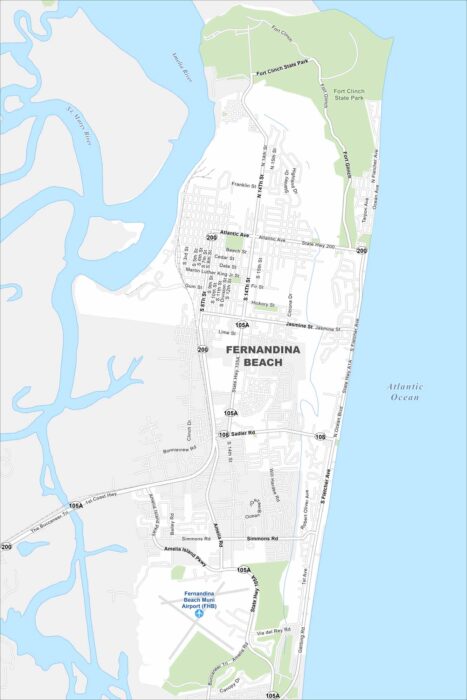 Fernandina Beach Map Florida