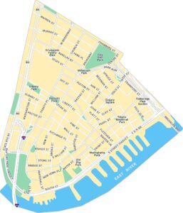 Financial District Map New York