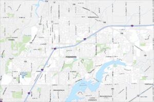 Fishers Map Indiana
