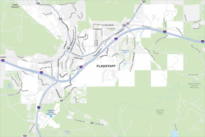 Flagstaff Map Arizona