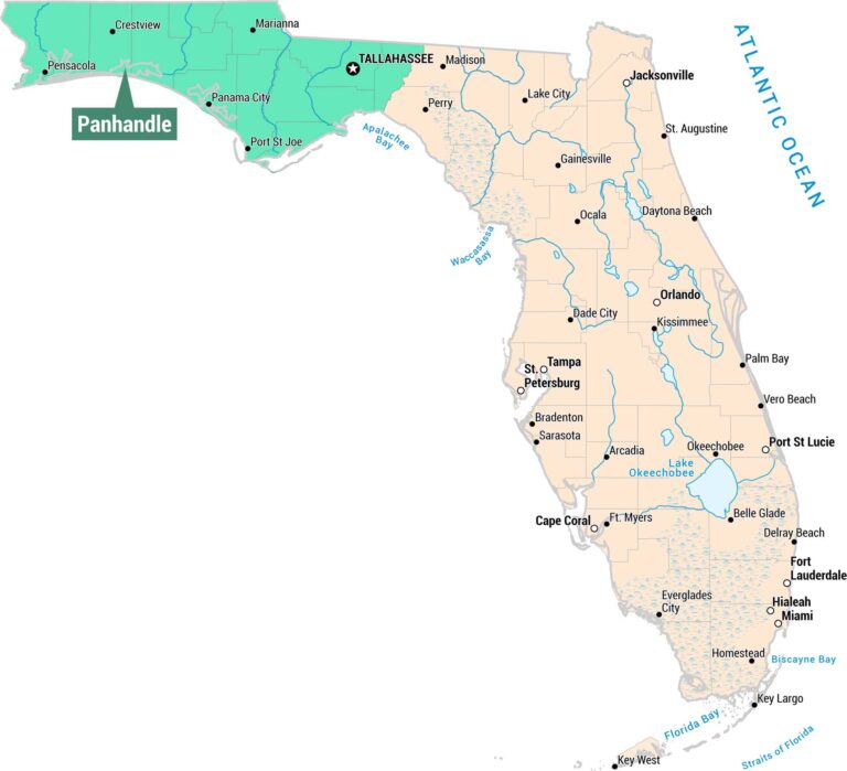 Florida Panhandle Map