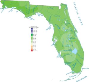 Florida Precipitation Map