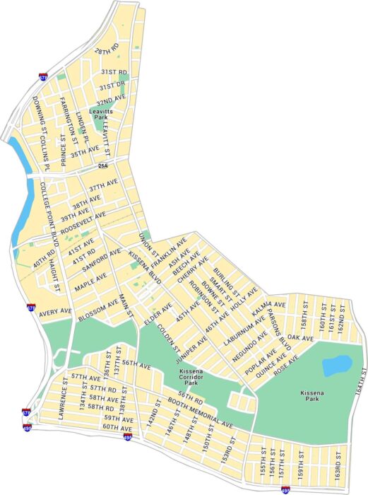 Flushing Map New York