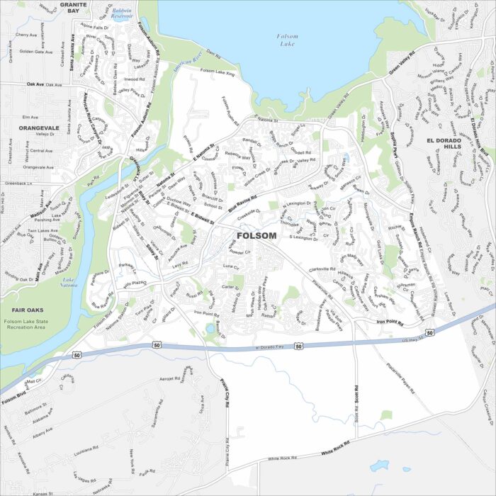 Folsom Map California