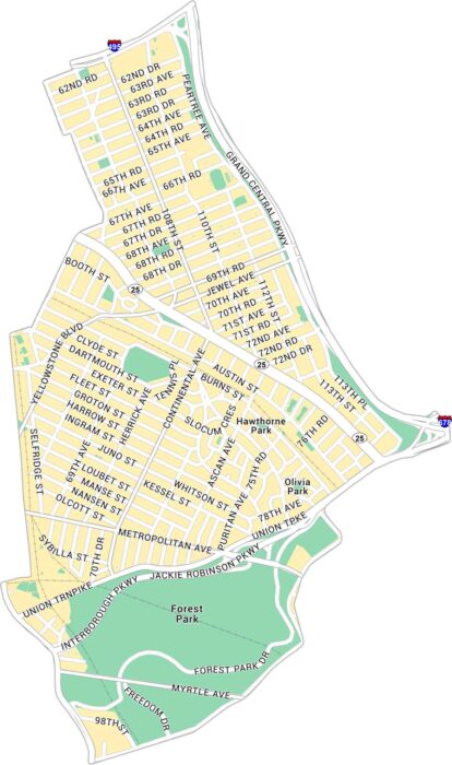 Forest Hills Map New York