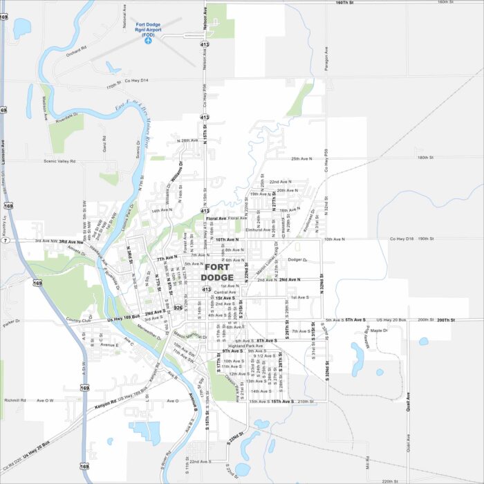 Fort Dodge Map Iowa