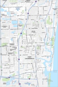 Fort Lauderdale Map Florida