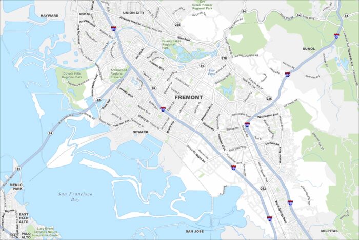 Fremont Map California