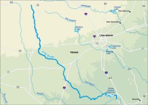 Frio River Map