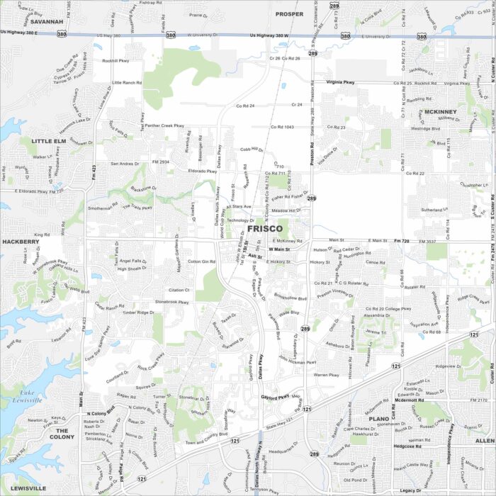 Frisco Map Texas