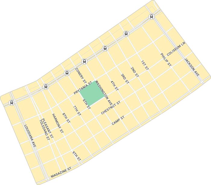 Garden District Map New Orleans