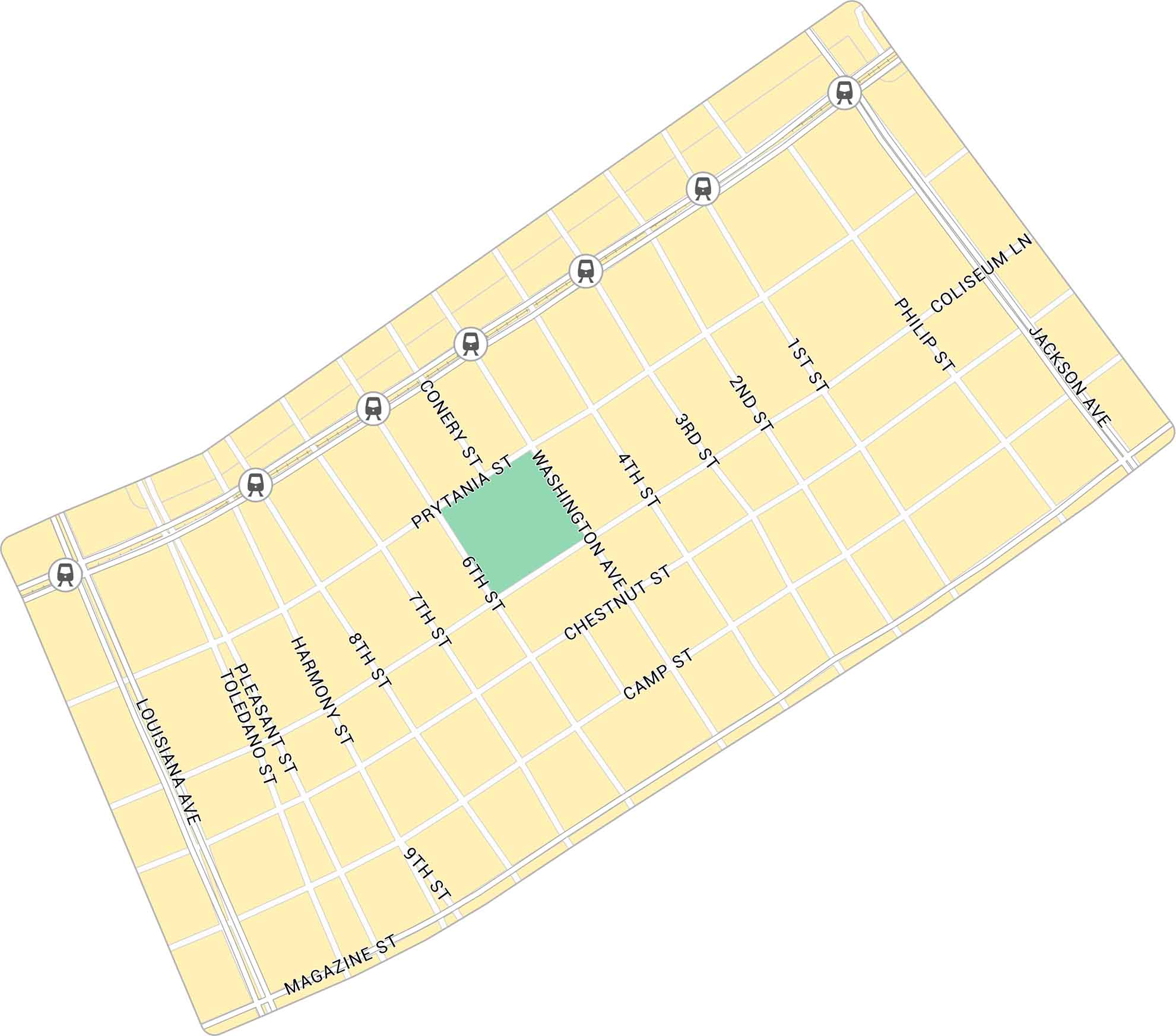 Garden District Map New Orleans